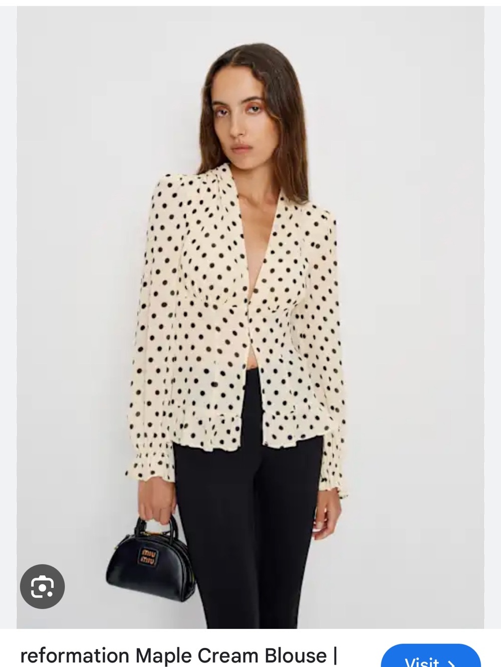 Reformation Maple blouse